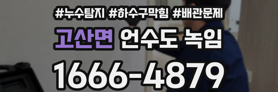 고산면 언수도 녹임