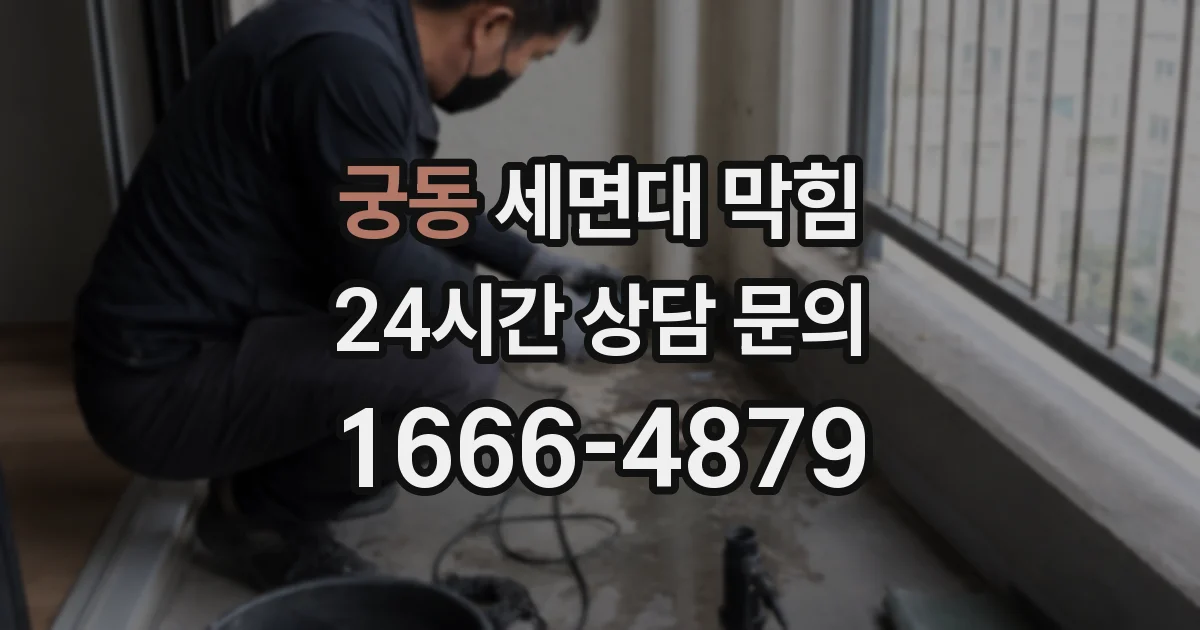 궁동 세면대 막힘