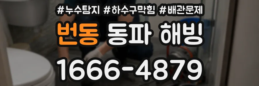번동 동파 해빙