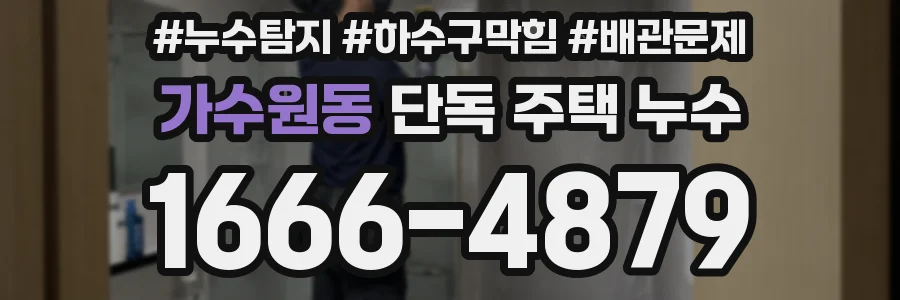가수원동 단독 주택 누수