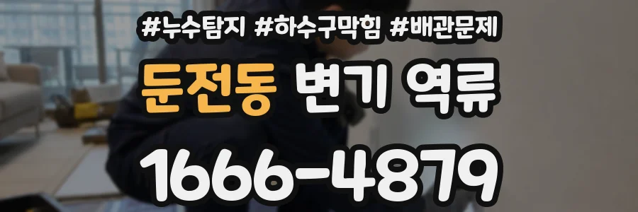 둔전동 변기 역류