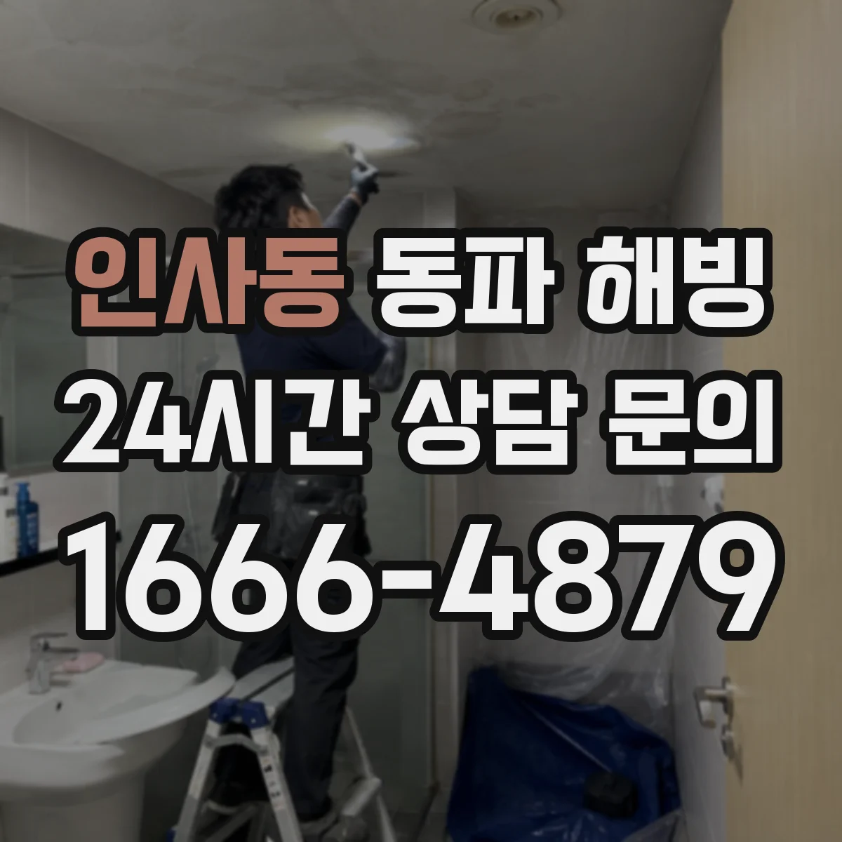 인사동 동파 해빙