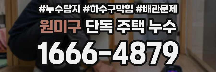 원미구 단독 주택 누수