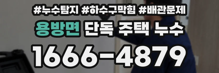 용방면 단독 주택 누수