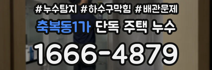 축복동1가 단독 주택 누수