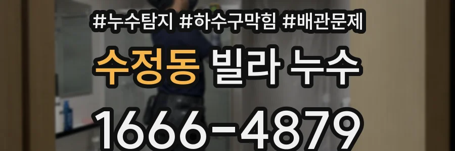 수정동 빌라 누수