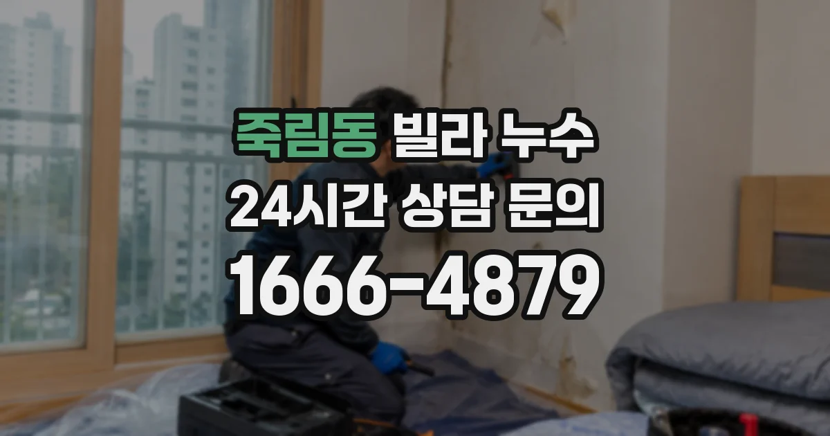 죽림동 빌라 누수