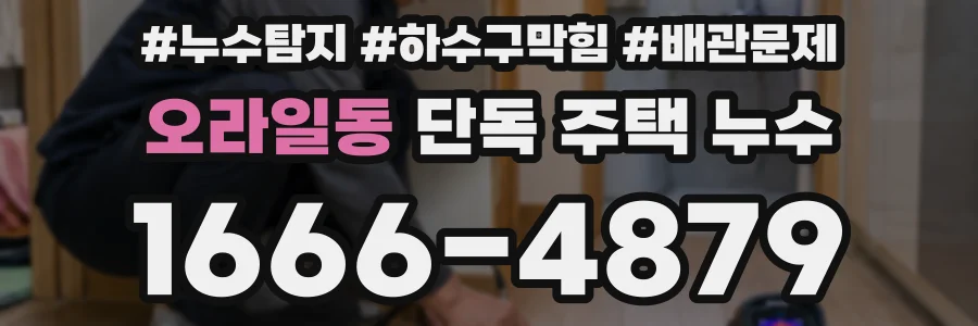 오라일동 단독 주택 누수