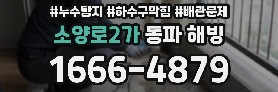 소양로2가 동파 해빙