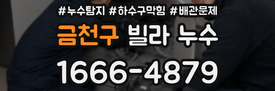 금천구 빌라 누수