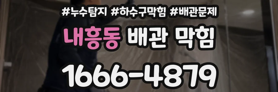 내흥동 배관 막힘