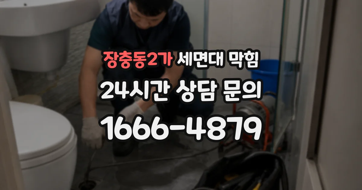 장충동2가 세면대 막힘