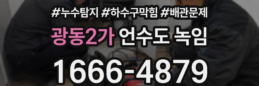 광동2가 언수도 녹임
