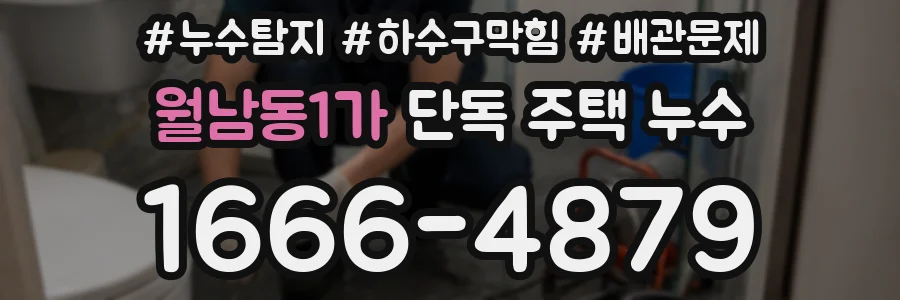 월남동1가 단독 주택 누수