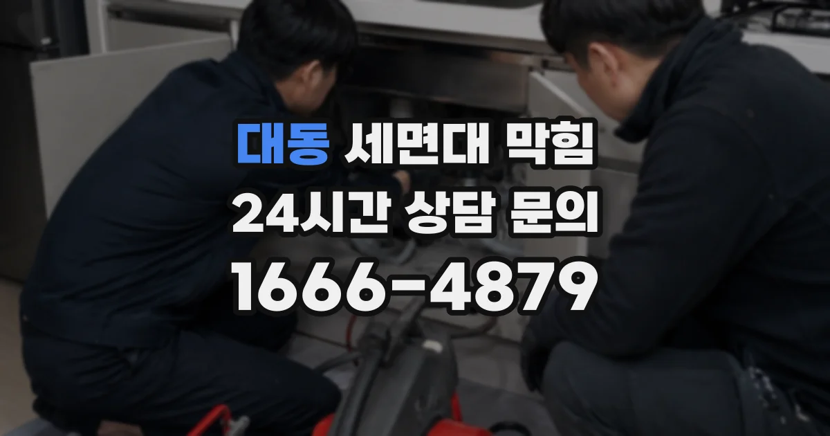 대동 세면대 막힘