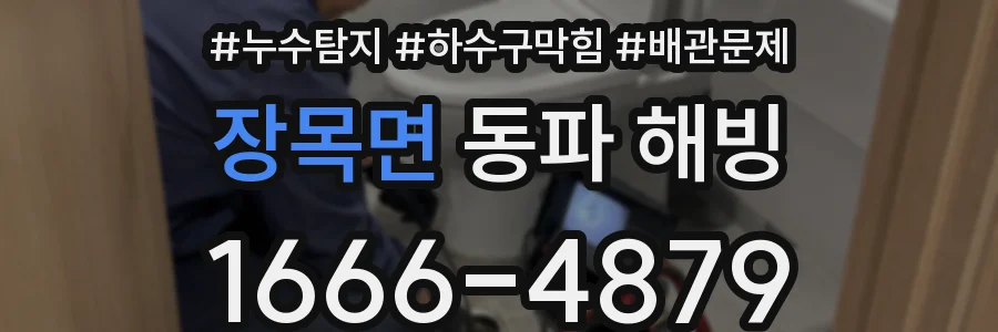 장목면 동파 해빙