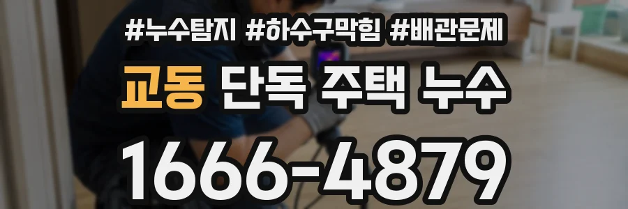 교동 단독 주택 누수