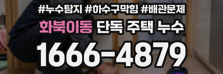 화북이동 단독 주택 누수
