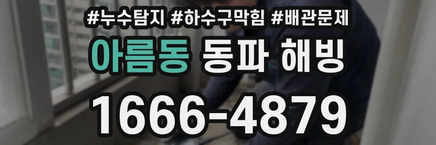 아름동 동파 해빙