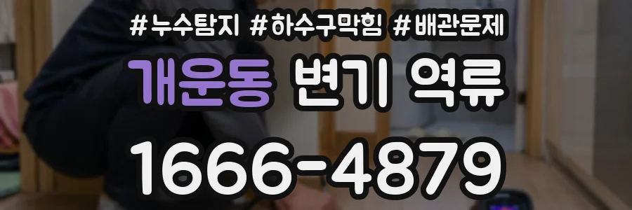 개운동 변기 역류