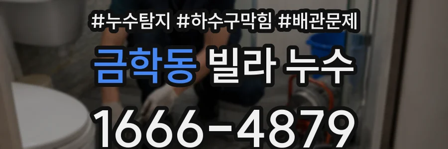 금학동 빌라 누수