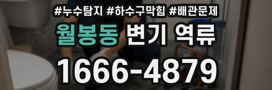 월봉동 변기 역류