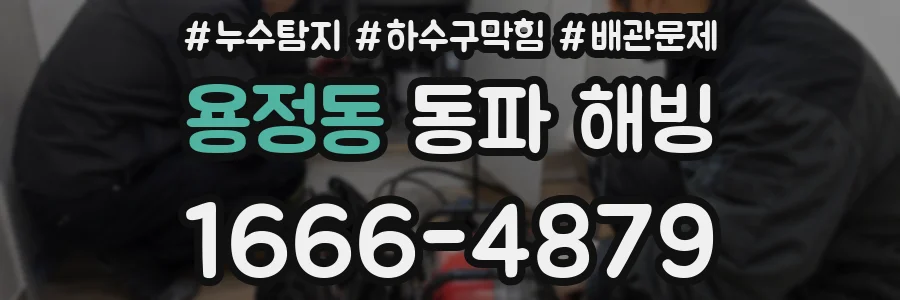 용정동 동파 해빙