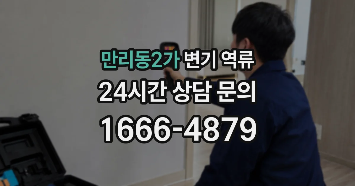 만리동2가 변기 역류