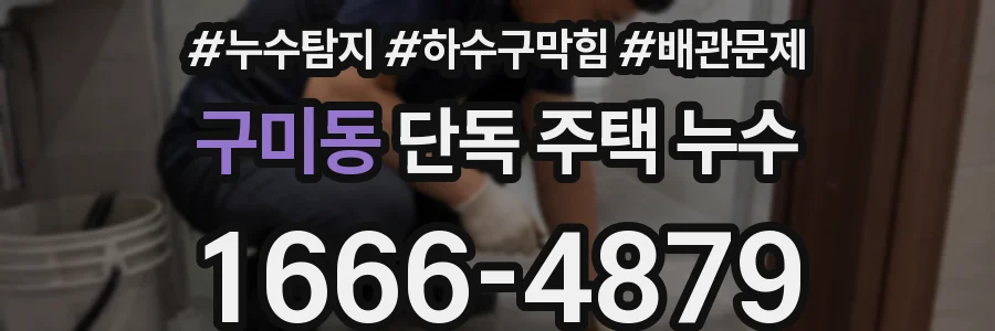 구미동 단독 주택 누수