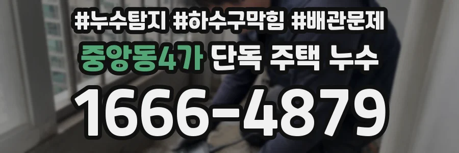 중앙동4가 단독 주택 누수