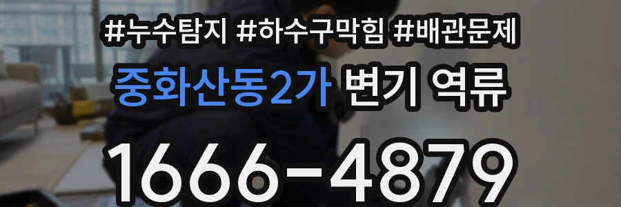중화산동2가 변기 역류