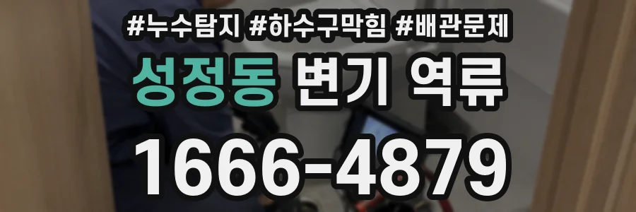 성정동 변기 역류
