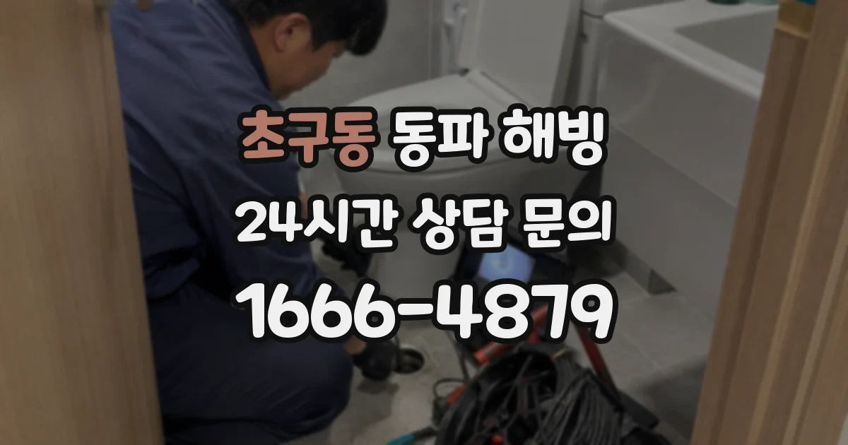 초구동 동파 해빙