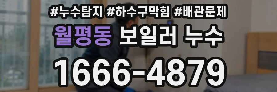 월평동 보일러 누수