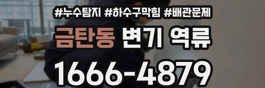 금탄동 변기 역류