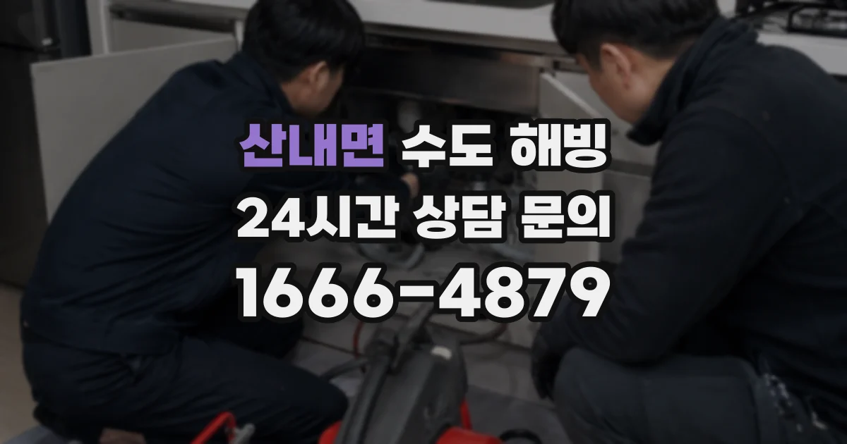 산내면 수도 해빙