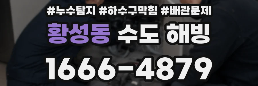 황성동 수도 해빙