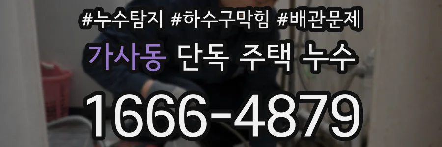 가사동 단독 주택 누수