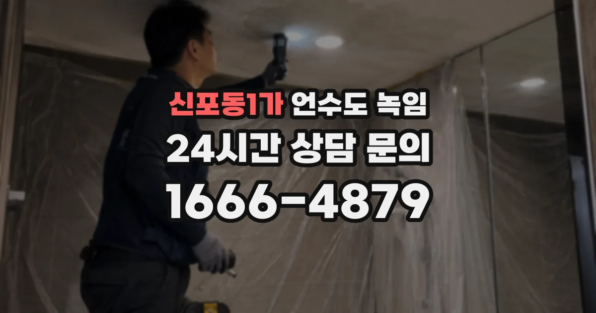 신포동1가 언수도 녹임