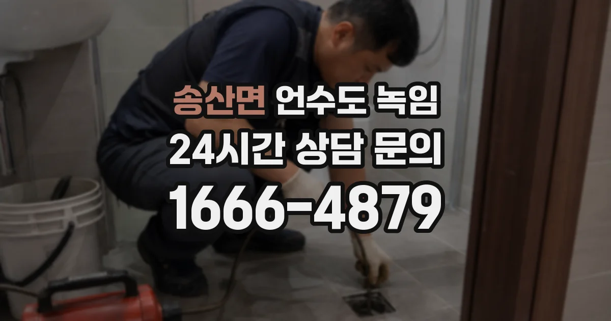 송산면 언수도 녹임