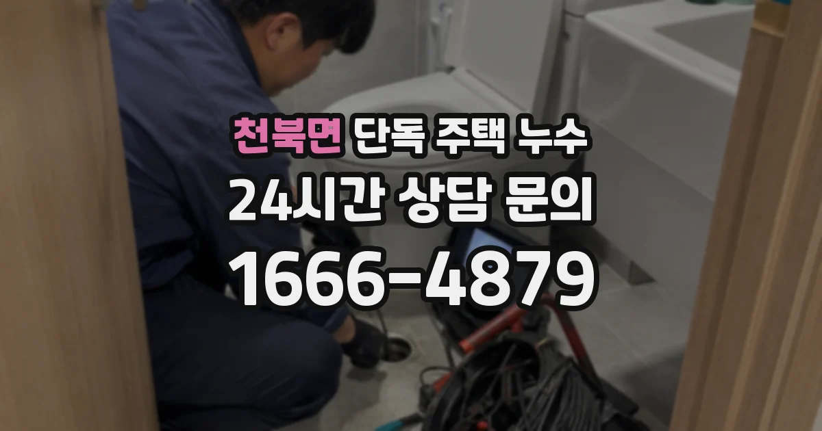 천북면 단독 주택 누수
