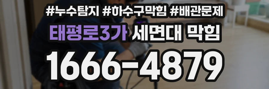 태평로3가 세면대 막힘