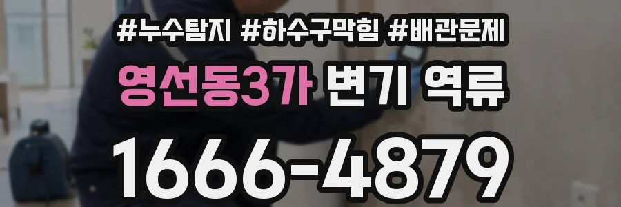 영선동3가 변기 역류