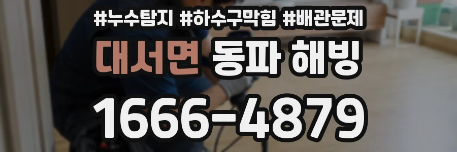 대서면 동파 해빙