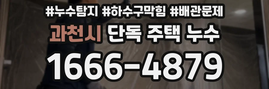 과천시 단독 주택 누수