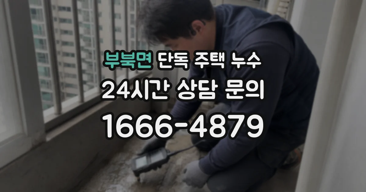 부북면 단독 주택 누수