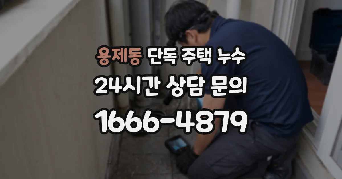 용제동 단독 주택 누수