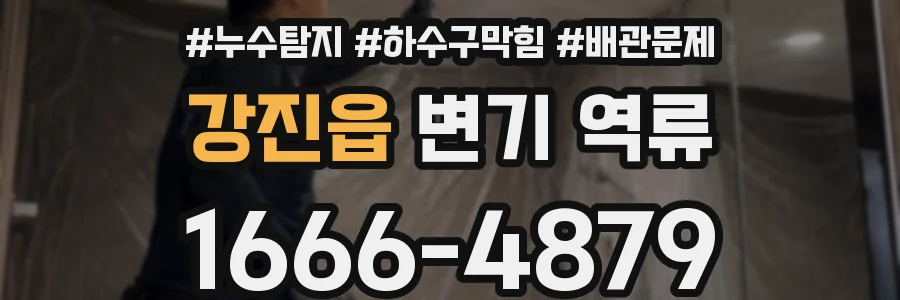 강진읍 변기 역류