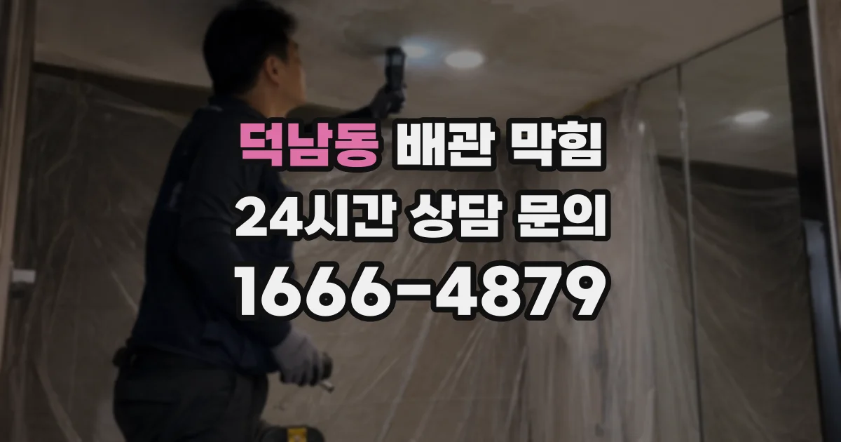 덕남동 배관 막힘
