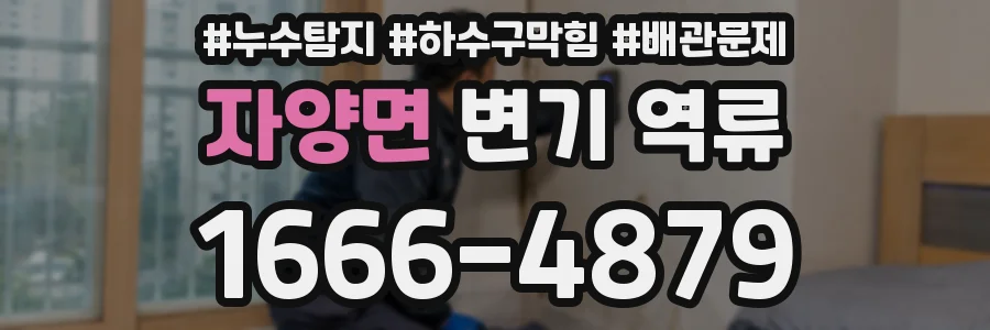 자양면 변기 역류